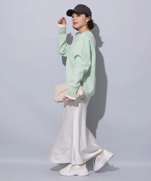 Arpege story（アルページュストーリー）の「サテンスカート（スカート・レディース・スモークピンク/ベージュ系その他・1/2/0）」の3枚目の写真