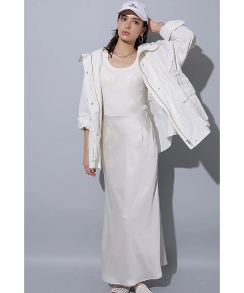 Arpege story（アルページュストーリー）の「サテンスカート（スカート・レディース・スモークピンク/ベージュ系その他・1/2/0）」の5枚目の写真