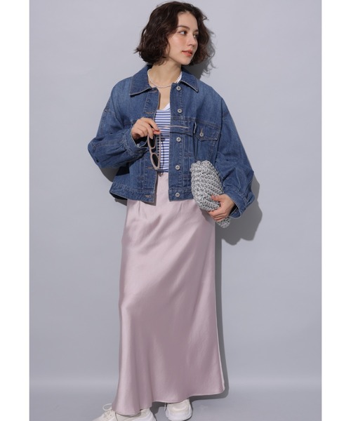 Arpege story（アルページュストーリー）の「サテンスカート（スカート・レディース・スモークピンク/ベージュ系その他・1/2/0）」の12枚目の写真