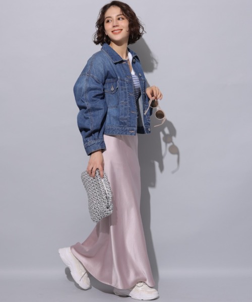 Arpege story（アルページュストーリー）の「サテンスカート（スカート・レディース・スモークピンク/ベージュ系その他・1/2/0）」の13枚目の写真