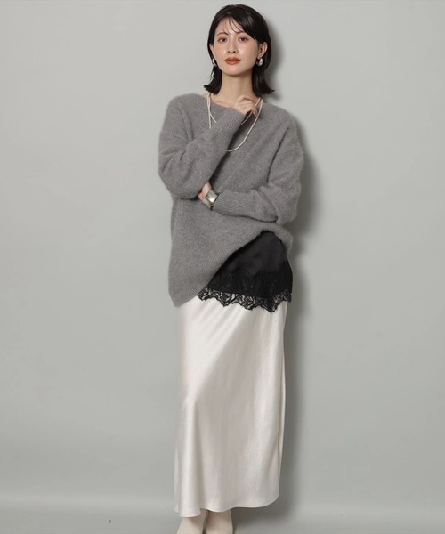 Arpege story（アルページュストーリー）の「サテンスカート（スカート・レディース・スモークピンク/ベージュ系その他・1/2/0）」の17枚目の写真