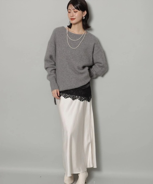 Arpege story（アルページュストーリー）の「サテンスカート（スカート・レディース・スモークピンク/ベージュ系その他・1/2/0）」の16枚目の写真