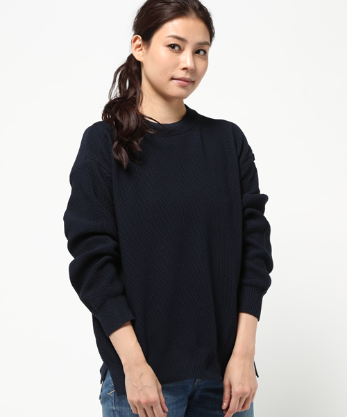 SEVENDAYS=SUNDAY（セブンデイズサンデイ）の「カノコ編　プルオーバー（ニット/セーター・レディース・ブラック/ワインレッド/ネイビー・LARGE/MEDIUM）」の12枚目の写真