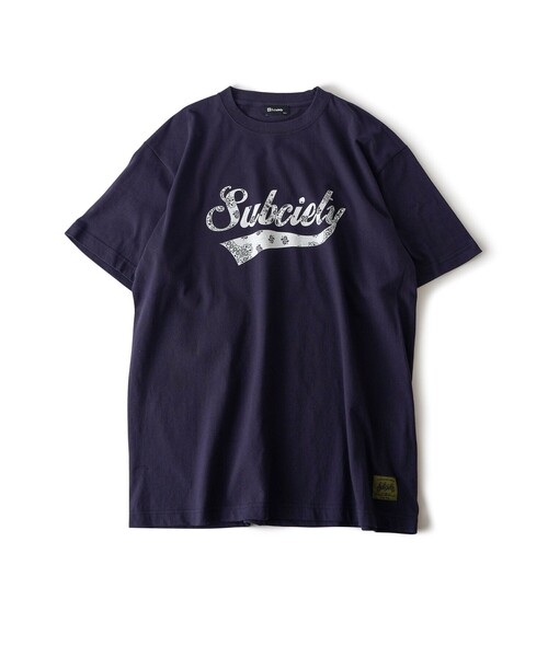 Subciety(サブサエティ)の「Bandana glorious tee(Tシャツ/カットソー・メンズ・ネイビー/ホワイト/ブラック/ホワイト×ブルー・SMALL/MEDIUM/LARGE/X-LARGE/XX-LARGE)」の17枚目の写真