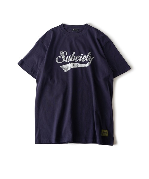 Subciety（サブサエティ）の「Bandana glorious tee（Tシャツ/カットソー・メンズ・ネイビー/ホワイト/ブラック/ホワイト×ブルー・SMALL/MEDIUM/LARGE/X-LARGE/XX-LARGE）」の8枚目の写真