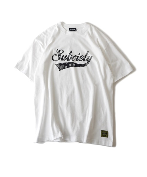Subciety（サブサエティ）の「Bandana glorious tee（Tシャツ/カットソー・メンズ・ネイビー/ホワイト/ブラック/ホワイト×ブルー・SMALL/MEDIUM/LARGE/X-LARGE/XX-LARGE）」の13枚目の写真