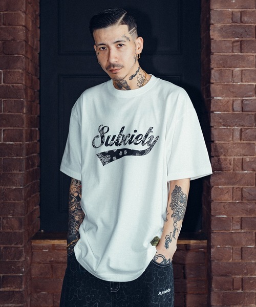 Subciety（サブサエティ）の「Bandana glorious tee（Tシャツ/カットソー・メンズ・ネイビー/ホワイト/ブラック/ホワイト×ブルー・SMALL/MEDIUM/LARGE/X-LARGE/XX-LARGE）」の9枚目の写真