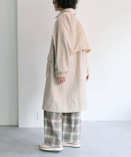 ear PAPILLONNER（イアパピヨネ）の「馬刺しゅうコート【SUM1 STYLE(スミスタイル)】（その他アウター・レディース・オレンジ/ベージュ・FREE）」の7枚目の写真