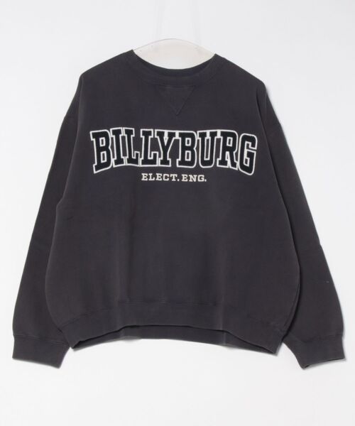 MOUSSY(マウジー)の「BILLYBURG PATCHED プルオーバー(スウェット・レディース・ブルー/ネイビー/杢グレー・FREE)」の1枚目の写真