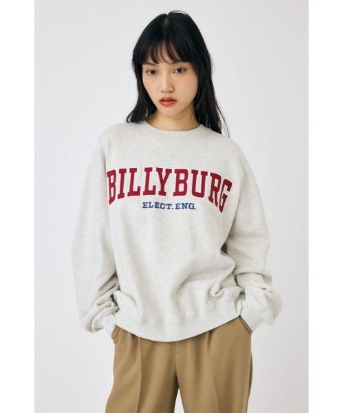 MOUSSY(マウジー)の「BILLYBURG PATCHED プルオーバー(スウェット・レディース・ブルー/ネイビー/杢グレー・FREE)」の2枚目の写真