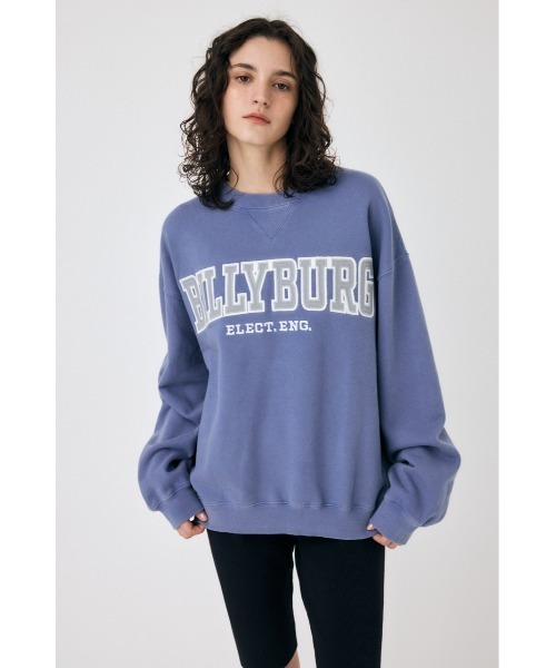 MOUSSY(マウジー)の「BILLYBURG PATCHED プルオーバー(スウェット・レディース・ブルー/ネイビー/杢グレー・FREE)」の4枚目の写真