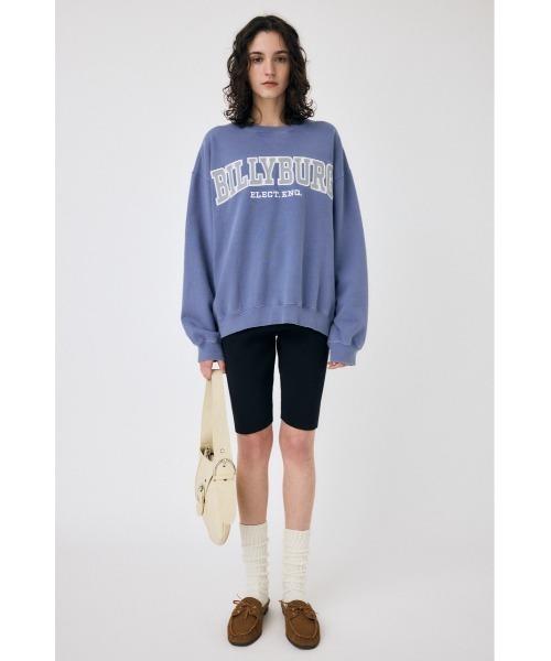 MOUSSY(マウジー)の「BILLYBURG PATCHED プルオーバー(スウェット・レディース・ブルー/ネイビー/杢グレー・FREE)」の7枚目の写真