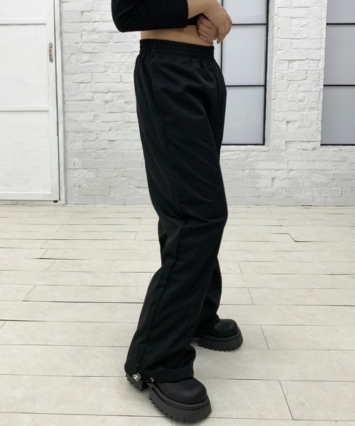 lilful(リルフル)の「【セットアイテム】チェック柄巻きスカート付き レイヤードルーズボトム(その他パンツ・レディース・ブラック/ベージュ・M/L)」の15枚目の写真