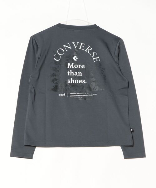 CONVERSE（コンバース）の「コンバース  ラビット PT L/S Tシャツ（Tシャツ/カットソー・レディース・ホワイト/ダークグレー・S/M/L）」の4枚目の写真