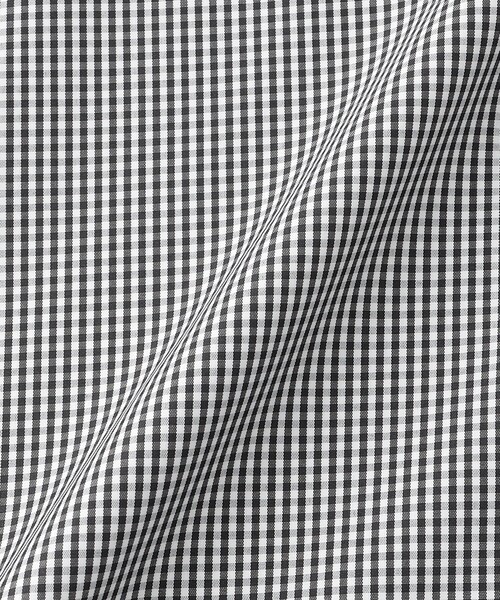 MACKINTOSH PHILOSOPHY（ﾏｯｷﾝﾄｯｼｭ ﾌｨﾛｿﾌｨｰ）の「トロッター オーバーサイズバンドカラーシャツ  チェック/無地（シャツ/ブラウス・メンズ・チャコールグレー/ブルー・40/38）」の6枚目の写真