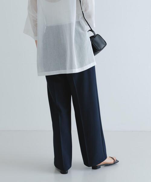 URBAN RESEARCH（アーバンリサーチ）の「『3サイズ展開』『イージーケア』ストレッチタックスラックス（その他パンツ・レディース・ネイビー/カーキ・40/36/34/38）」の4枚目の写真