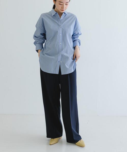 URBAN RESEARCH（アーバンリサーチ）の「『3サイズ展開』『イージーケア』ストレッチタックスラックス（その他パンツ・レディース・ネイビー/カーキ・40/36/34/38）」の12枚目の写真