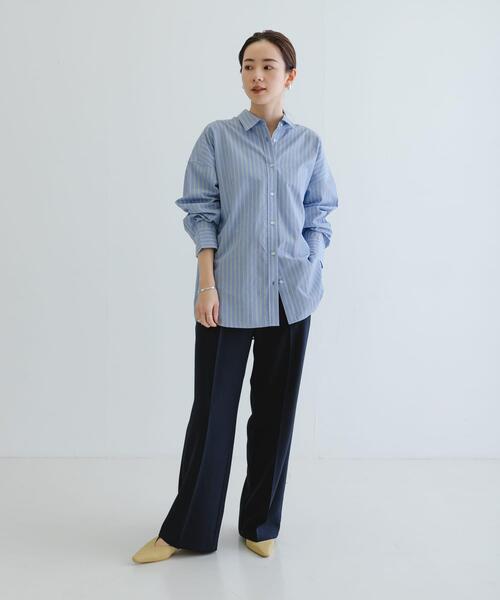 URBAN RESEARCH（アーバンリサーチ）の「『3サイズ展開』『イージーケア』ストレッチタックスラックス（その他パンツ・レディース・ネイビー/カーキ・40/36/34/38）」の13枚目の写真