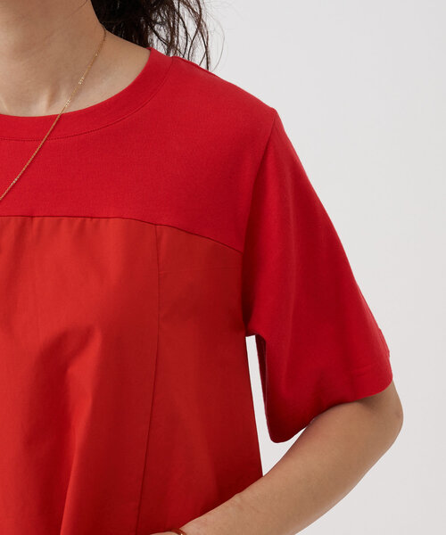 BEARDSLEY（ビアズリー）の「カットコンビフレアワンピース（ワンピース・レディース・レッド/ネイビー・FREE）」の10枚目の写真