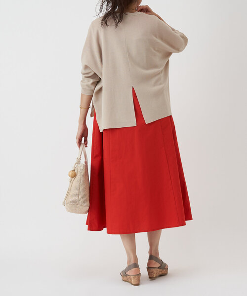 BEARDSLEY（ビアズリー）の「カットコンビフレアワンピース（ワンピース・レディース・レッド/ネイビー・FREE）」の14枚目の写真