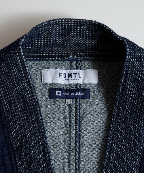 FDMTL（ファンダメンタル）の「FDMTL/ファンダメンタル/DIAMOND LONG CARDIGAN RINSE（カーディガン/ボレロ・メンズ・インディゴブルー・2/3/4）」の2枚目の写真