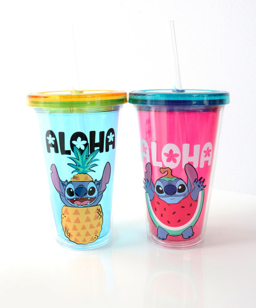 Disney/ディズニー〉スティッチ ALOHA STRAW TUMBLER/ストロー
