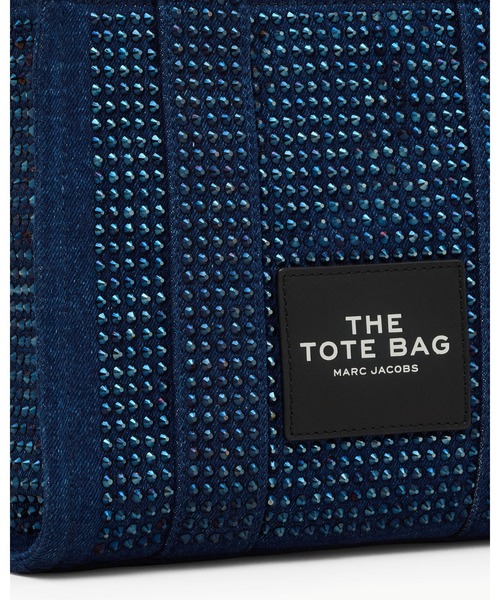 新品★マークジェイコブス ザ クリスタル デニム スモール トートバッグ ブルー MARC JACOBS(マーク ジェイコブス)｜【公式】THE DENIM SMALL
