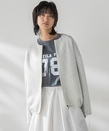 MAYSON GREY（メイソングレイ）の「ダンボール×ニットノーカラーブルゾン≪手洗い可能≫（ブルゾン）」