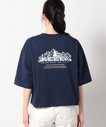 「KELTY」 半袖カットソー MEDIUM ネイビー レディース KELTY APPAREL公式】mini logo half sleeve T-shirt / ミニロゴ