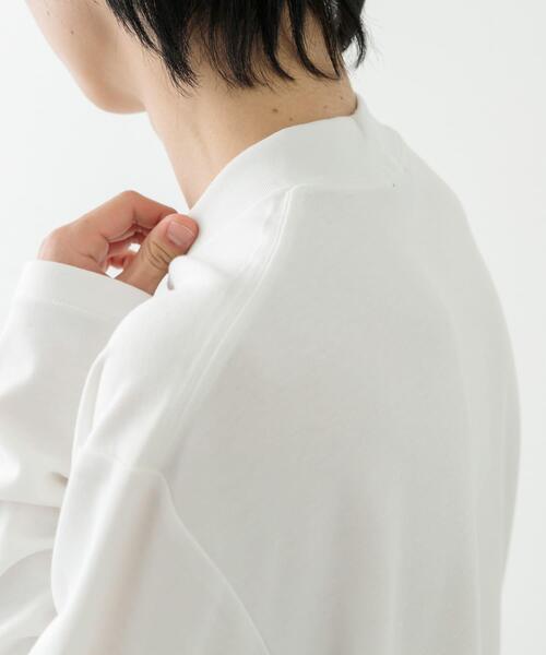 ITEMS URBANRESEARCH（アイテムズ アーバンリサーチ）の「ポンチロングスリーブTシャツ for Jacket（Tシャツ/カットソー・メンズ・ホワイト/ブラック・SMALL/MEDIUM/LARGE）」の7枚目の写真