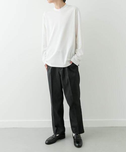 ITEMS URBANRESEARCH（アイテムズ アーバンリサーチ）の「ポンチロングスリーブTシャツ for Jacket（Tシャツ/カットソー・メンズ・ホワイト/ブラック・SMALL/MEDIUM/LARGE）」の14枚目の写真