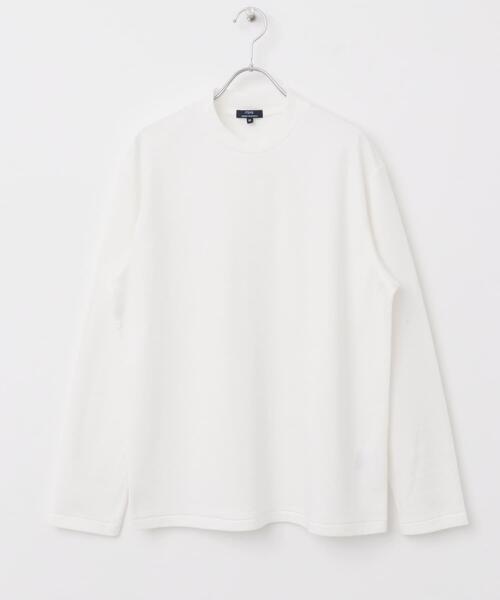 ITEMS URBANRESEARCH（アイテムズ アーバンリサーチ）の「ポンチロングスリーブTシャツ for Jacket（Tシャツ/カットソー・メンズ・ホワイト/ブラック・SMALL/MEDIUM/LARGE）」の13枚目の写真