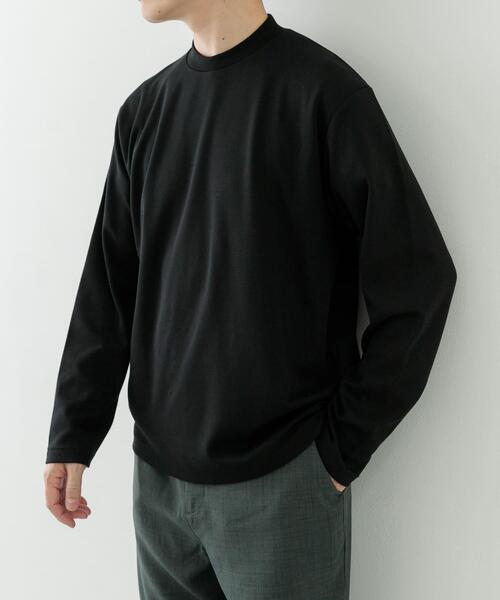 ITEMS URBANRESEARCH（アイテムズ アーバンリサーチ）の「ポンチロングスリーブTシャツ for Jacket（Tシャツ/カットソー・メンズ・ホワイト/ブラック・SMALL/MEDIUM/LARGE）」の22枚目の写真