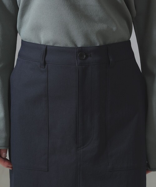 Demi-Luxe BEAMS（デミルクス ビームス）の「ローウエスト タイト スカート［手洗い可］（スカート・レディース・ナチュラル/ネイビー・36/38）」の22枚目の写真