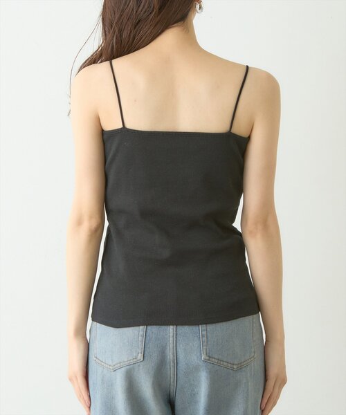 natural couture（ナチュラルクチュール）の「カップ付きベアキャミ（キャミソール・レディース・ベージュ/ブラック/オフホワイト・FREE）」の12枚目の写真