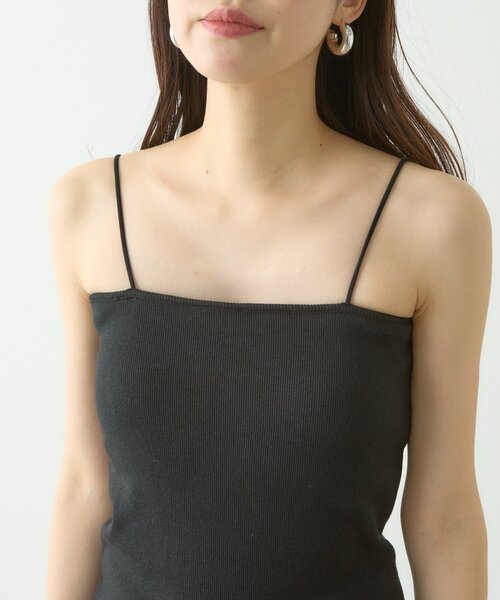 natural couture（ナチュラルクチュール）の「カップ付きベアキャミ（キャミソール・レディース・ベージュ/ブラック/オフホワイト・FREE）」の13枚目の写真