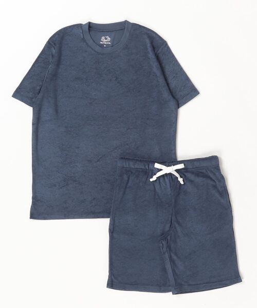 FRUIT OF THE LOOM（フルーツオブザルーム）の「【FRUIT OF THE LOOM/フルーツオブザルーム】パイルルームウェア　上下セット 80986600（ルームウェア/パジャマ・メンズ・ブラウン/グリーン/ネイビー/オレンジ/ブラック/グレー/オフホワイト・L/XL/M）」の6枚目の写真