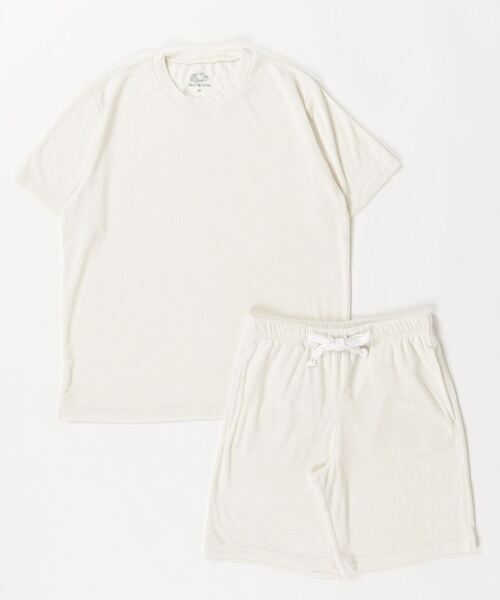 FRUIT OF THE LOOM（フルーツオブザルーム）の「【FRUIT OF THE LOOM/フルーツオブザルーム】パイルルームウェア　上下セット 80986600（ルームウェア/パジャマ・メンズ・ブラウン/グリーン/ネイビー/オレンジ/ブラック/グレー/オフホワイト・L/XL/M）」の2枚目の写真