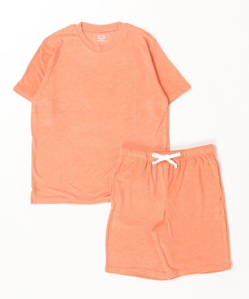 FRUIT OF THE LOOM（フルーツオブザルーム）の「【FRUIT OF THE LOOM/フルーツオブザルーム】パイルルームウェア　上下セット 80986600（ルームウェア/パジャマ・メンズ・ブラウン/グリーン/ネイビー/オレンジ/ブラック/グレー/オフホワイト・L/XL/M）」の7枚目の写真