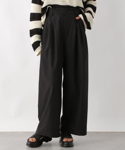 LEPSIM（レプシィム）の「3タックデザインパンツ　322133（その他パンツ・レディース・カーキブラウン/ベージュ/ブラック・LARGE/MEDIUM）」の4枚目の写真