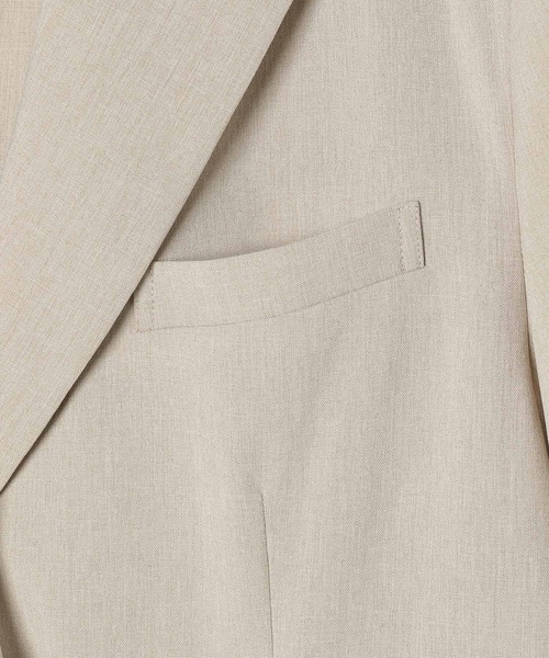 BAYFLOW（ベイフロー）の「[シャツ感覚で羽織れる]ハーフスリーブジャケット（テーラードジャケット・レディース・チャコール/モカ/グレイッシュベージュ・SMALL/MEDIUM）」の21枚目の写真