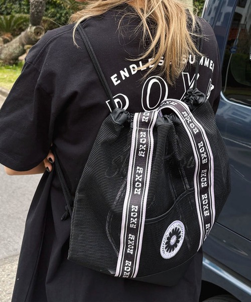 ROXY/ロキシー ナップサック WILD FLOWER MESH BAG 2WAY