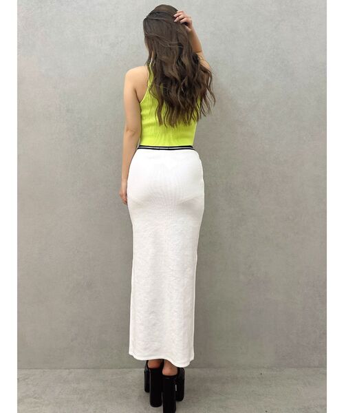 GYDA（ジェイダ）の「GD JQ DEEPスリットLONGスカートライクショートパンツ（スカート・レディース・ブラック/グレー/オフホワイト・FREE）」の9枚目の写真