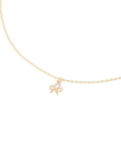 LAKOLE（ラコレ）の「タイドミニリボンネックレス / 320297（ネックレス・レディース・その他1/その他2・FREE）」の2枚目の写真