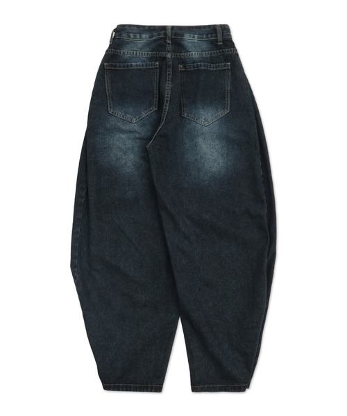 dispark（ディスパーク）の「WEGO/ブラストワイドデニム（デニムパンツ・レディース・ブラック/ダークインディゴブルー・MEDIUM/SMALL）」の16枚目の写真