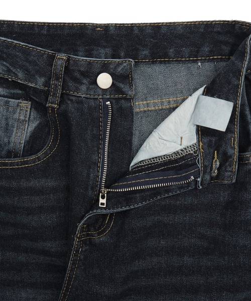 dispark（ディスパーク）の「WEGO/ブラストワイドデニム（デニムパンツ・レディース・ブラック/ダークインディゴブルー・MEDIUM/SMALL）」の18枚目の写真