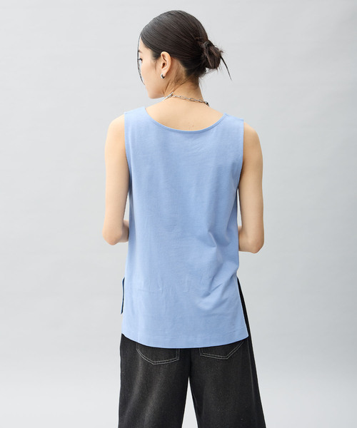 ONE'S TRUE(ワンズトゥルー)の「【2025年春夏】タンクトップ(Tシャツ/カットソー・レディース・ブラック/オフホワイト/ブルー・M/L)」の15枚目の写真