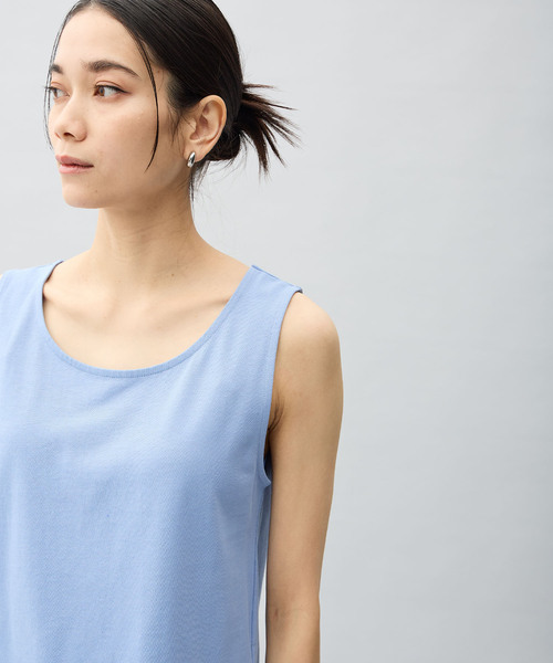 ONE'S TRUE(ワンズトゥルー)の「【2025年春夏】タンクトップ(Tシャツ/カットソー・レディース・ブラック/オフホワイト/ブルー・M/L)」の17枚目の写真
