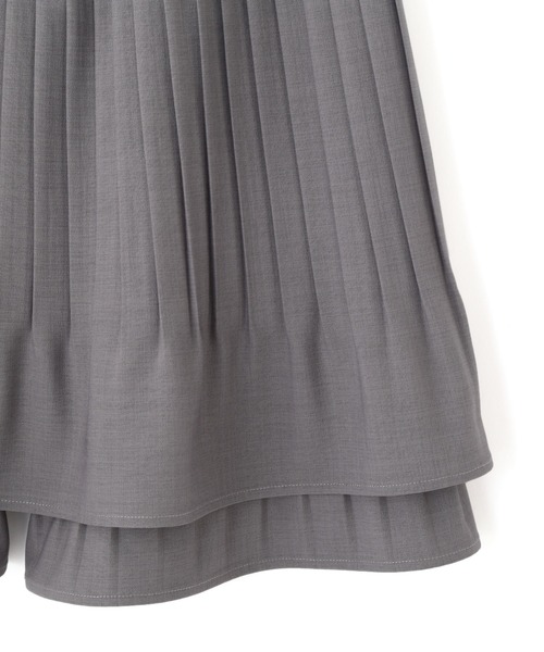 JILL by JILL STUART（ジルバイジルスチュアート）の「◇プリーツミニスカパン（その他パンツ・レディース・グレー/ブラック・MEDIUM/SMALL）」の4枚目の写真