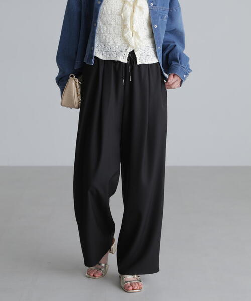 FREE'S MART（フリーズマート）の「◆ワイドストレートイージーパンツ（その他パンツ・レディース・ベージュ/ホワイト/ブラック・SMALL/MEDIUM）」の5枚目の写真